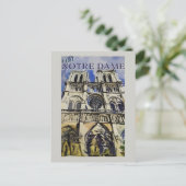 ノートルダムカテドラルパリフランスヴィンテージ ポストカード (スタンド正面)