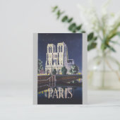 ノートルダムカテドラルパリフランスヴィンテージ ポストカード (スタンド正面)