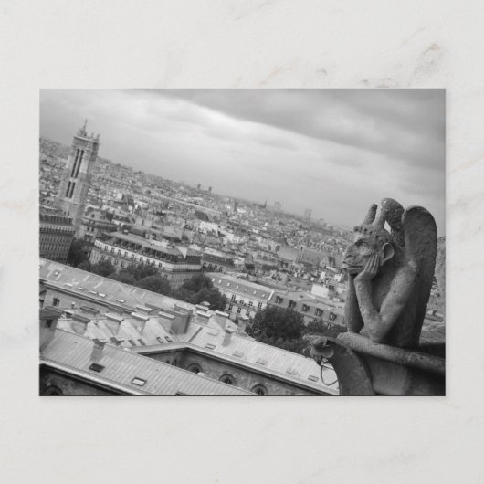 ノートルダムガルゴイル葉書 ポストカード (正面)