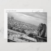 ノートルダムガルゴイル葉書 ポストカード (正面/裏面)