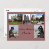 ノートルダムコラージュ ポストカード (正面/裏面)