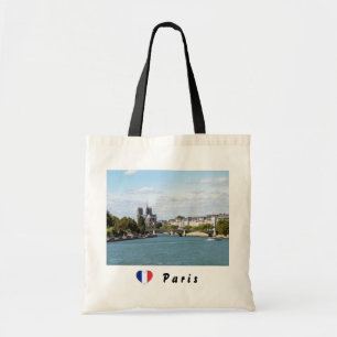 ノートルダムデパリとセーヌ川 – フランス トートバッグ