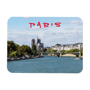 ノートルダムデパリとセーヌ川 – フランス マグネット