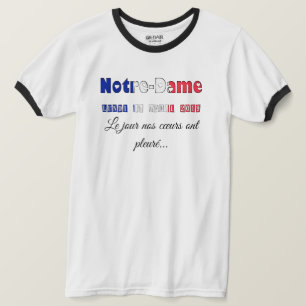 ノートルダムデパリリメンブランスデー Tシャツ