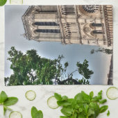 ノートルダムデパリ写真 キッチンタオル (折り畳み)