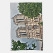 ノートルダムデパリ写真 キッチンタオル (縦)