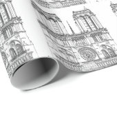 ノートルダムデパリ – パリ，フランス ラッピングペーパー (ロールコーナー)