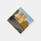 ノートルダムドパリアットゴールデンアワー – パリ，フランス スタンダードカクテルナプキン (角)