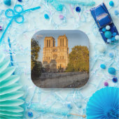 ノートルダムドパリアットゴールデンアワー – パリ，フランス ペーパープレート (パーティー)