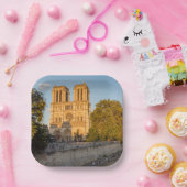 ノートルダムドパリアットゴールデンアワー – パリ，フランス ペーパープレート (パーティー)