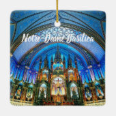 ノートルダムバシリカモントリオールカナダ セラミックオーナメント (裏面)