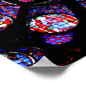 ノートルダムバラのポスターの窓 ポスター (角)