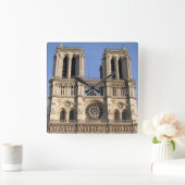 ノートルダム大聖堂が付いているスタイリッシュな柱時計 スクエア壁時計 (ホーム)