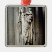 ノートルダム大聖堂として知られているヴァージンおよび子供 メタルオーナメント (正面)