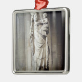 ノートルダム大聖堂として知られているヴァージンおよび子供 メタルオーナメント (左)