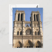 ノートルダム大聖堂のカテドラルが付いている郵便はがき ポストカード (正面/裏面)