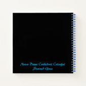 ノートルダム大聖堂ステカラフルンドグラス ノートブック (裏面)