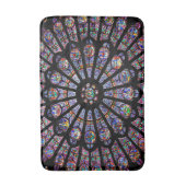 ノートルダム大聖堂ステンドガカラフルラス バスマット (正面縦)