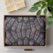 ノートルダム大聖堂ステンドガカラフルラス 薄葉紙 (ギフト)