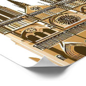 ノートルダム大聖堂スピエール,パリフランス ポスター (角)