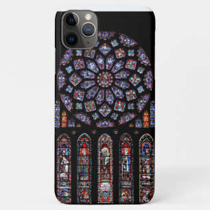 ノートルダム大聖堂ノースバラ窓写真 iPhone 11 PRO MAXケース