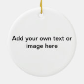 ノートルダム大聖堂パリスパーソナライズされた セラミックオーナメント (裏面)