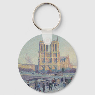 ノートルダム大聖堂パリフランス絵画教会 キーホルダー