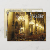 ノートルダム大聖堂(インテリア),パリ,フランス ポストカード (正面/裏面)