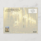 ノートルダム大聖堂(インテリア),パリ,フランス ポストカード (裏面)