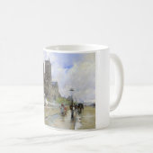 ノートルダム大聖堂（パリ，フランス） (ヴィンテージアート) コーヒーマグカップ (正面右)