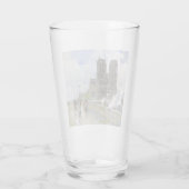 ノートルダム大聖堂（パリ，フランス） (ヴィンテージアート) タンブラーグラス (裏面)