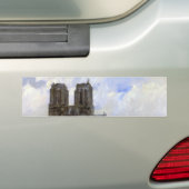 ノートルダム大聖堂（パリ，フランス） (ヴィンテージアート) バンパーステッカー (車上)