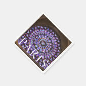 ノートルダム大聖堂 |フランス，パリ スタンダードカクテルナプキン (角)