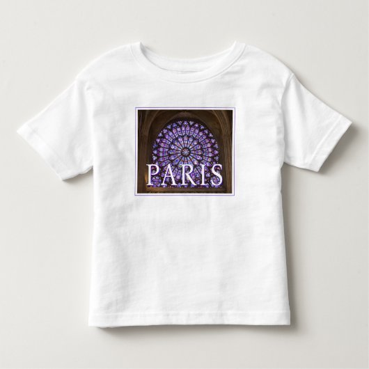 ノートルダム大聖堂 |フランス,パリ トドラーTシャツ (正面)
