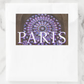 ノートルダム大聖堂 |フランス，パリ 長方形シール (バッグ)