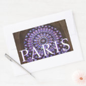 ノートルダム大聖堂 |フランス，パリ 長方形シール (封筒)