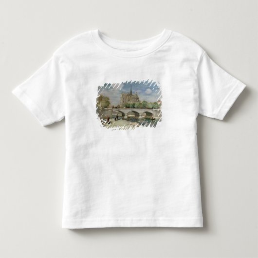 ノートルダム大聖堂、c.1900 トドラーTシャツ (正面)