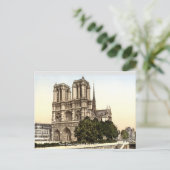 ノートルダム大聖堂c1890ヴィンテージフランスのプリント ポストカード (スタンド正面)