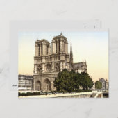 ノートルダム大聖堂c1890ヴィンテージフランスのプリント ポストカード (正面/裏面)