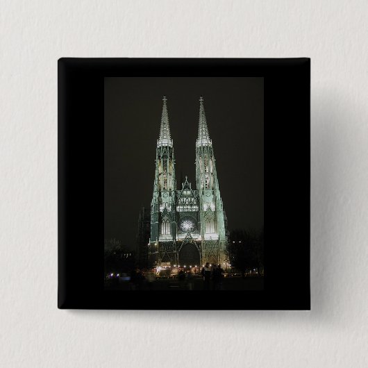 ノートルダム教会 缶バッジ (正面)