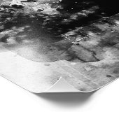 ノートルダム絵を描大聖堂の白黒 フォトプリント (角)