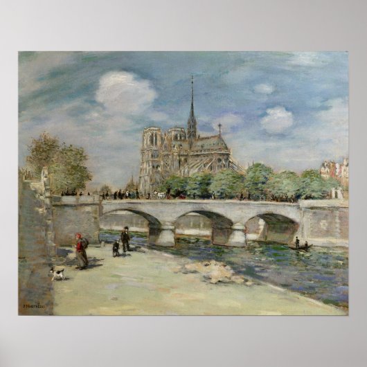 ノートルダム・デ・パリ， c.1900 ポスター (正面)