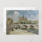 ノートルダム・デ・パリ， c.1900 ポストカード (正面/裏面)