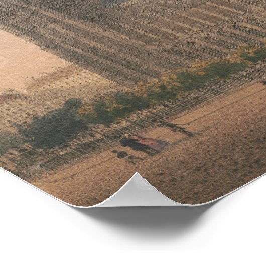 ノートルダム、パリリトグラフバイシャルルリヴィエール ポスター (角)