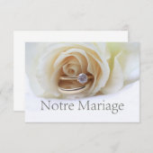 ノートルマリアージュフランスの結婚式招待状 招待状 (正面/裏面)