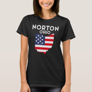 ノートンオハイオUSA州アメリカトラベルオヒオアン Tシャツ
