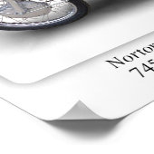 ノートンコマンド750sスクランブラーバイク – A3 ポスター (角)