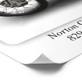 ノートンコマンド850ロードスターMKIIポスター – A3 ポスター (角)