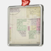 ノートン、レノラ、アルメナ、デンスモア、アルメロ、カンザス メタルオーナメント (左)