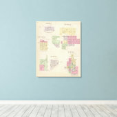 ノートン、レノラ、アルメナ、デンソア、アルメロ、カンザス キャンバスプリント (インサイチュ (ウッドフロア))